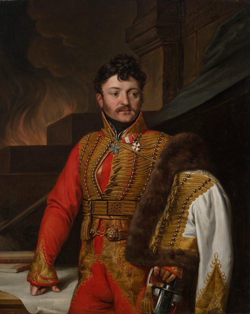 Tysk: Den k.k. Feltmarskal, løjtnant Ferdinand Graf von Wartensleben af Josef Abel