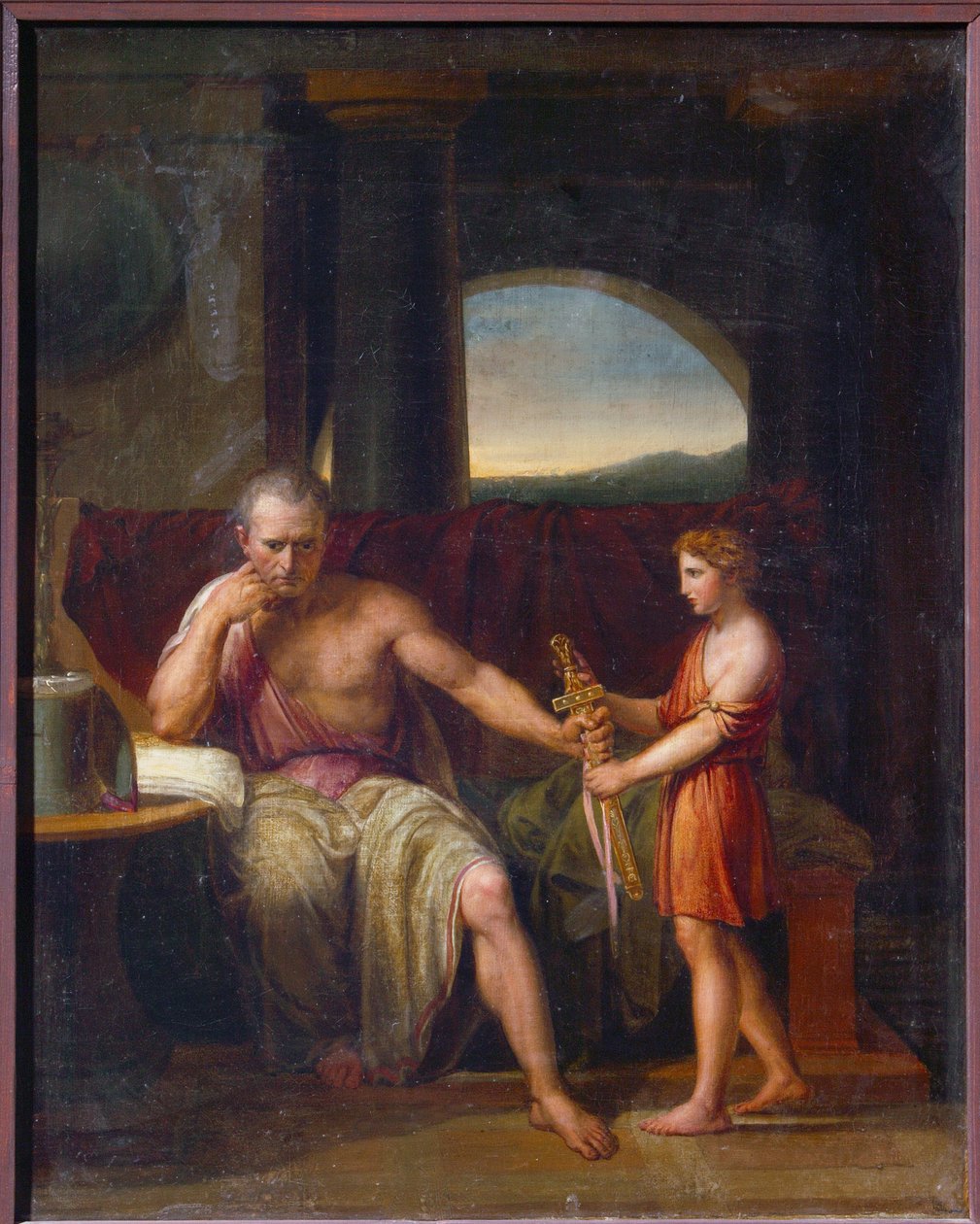 Marcus Porcius Cato fra Uticensis, 95-46 før JC) (Cato of Uticensis) af Josef Abel