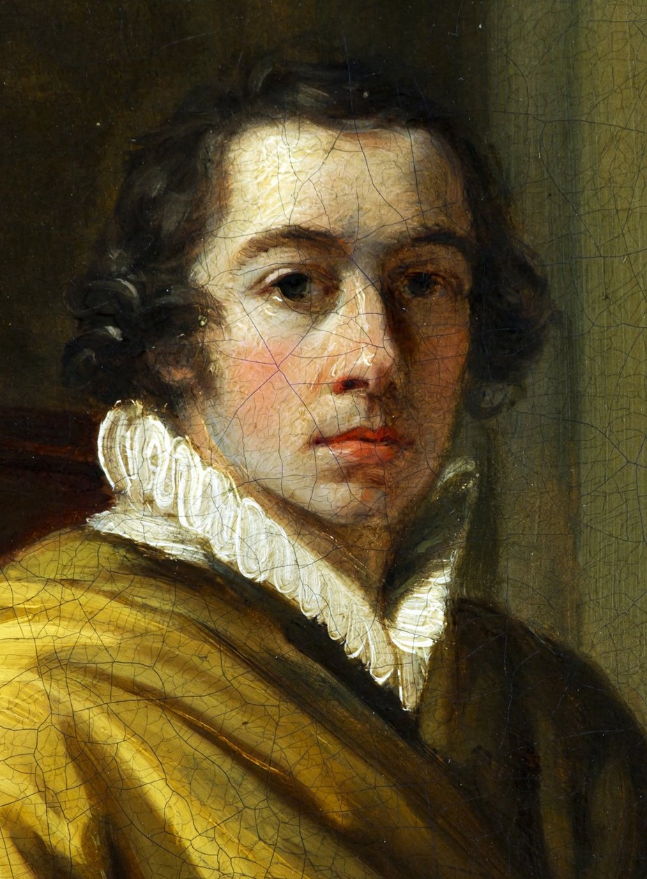 Selvportræt-detalje af Josef Abel