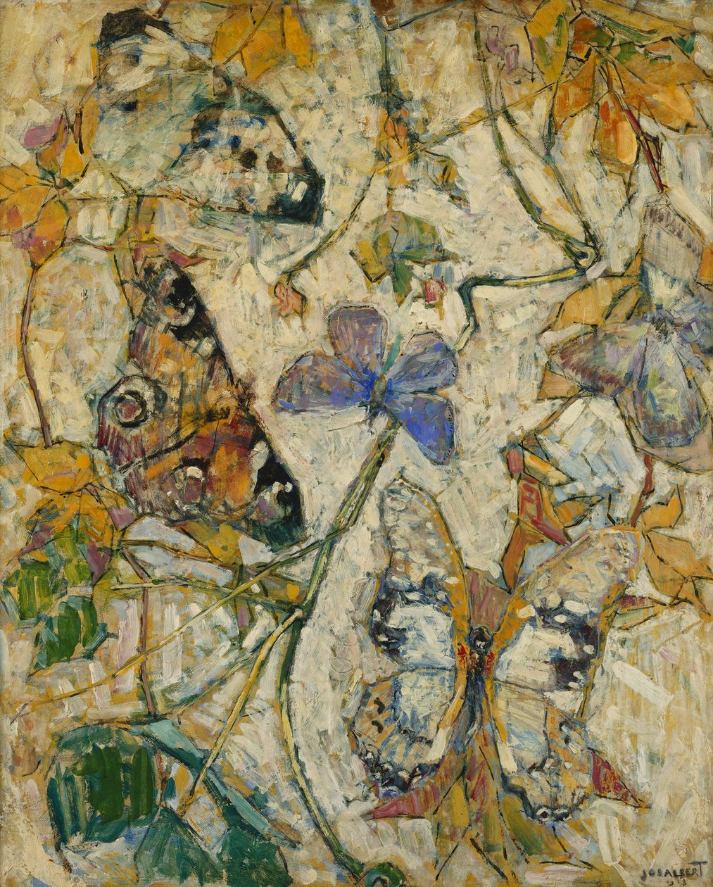 Sommerfugle; Sommerfugle, 1918 af Josef Albert