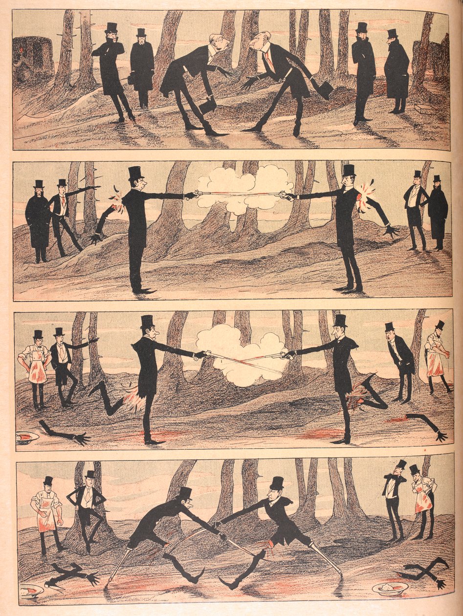 En duel med svære forhold. (se også fil F60136-61 for hele historien). af Josef Benedikt engl