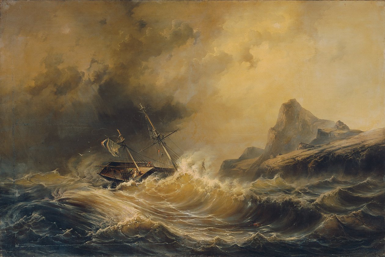 Forlis ved Kap Horn af Josef Carl Berthold Püttner