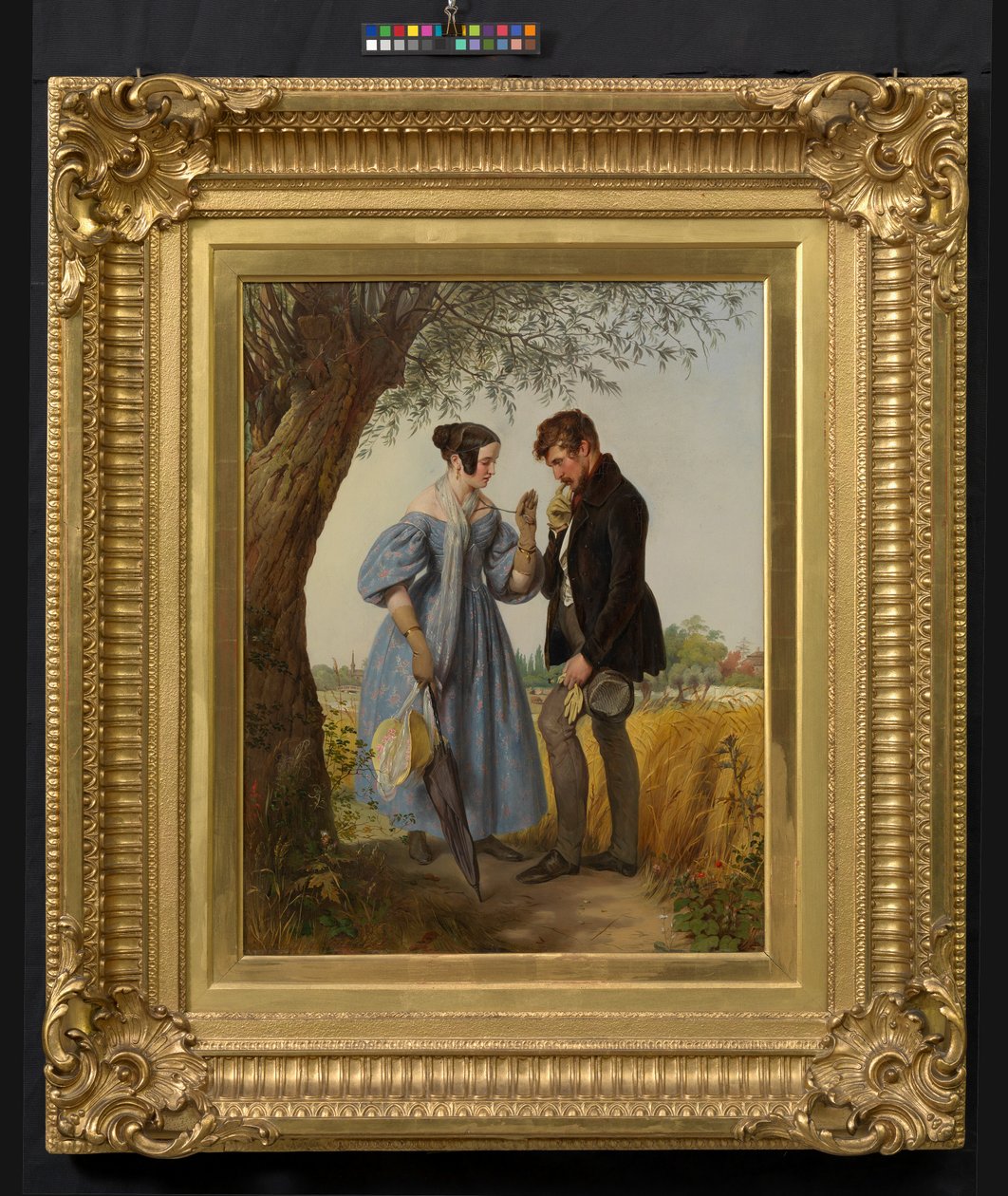 Mødet («Den afviste bejler», «En landadelsmands frieri») af Josef Danhauser