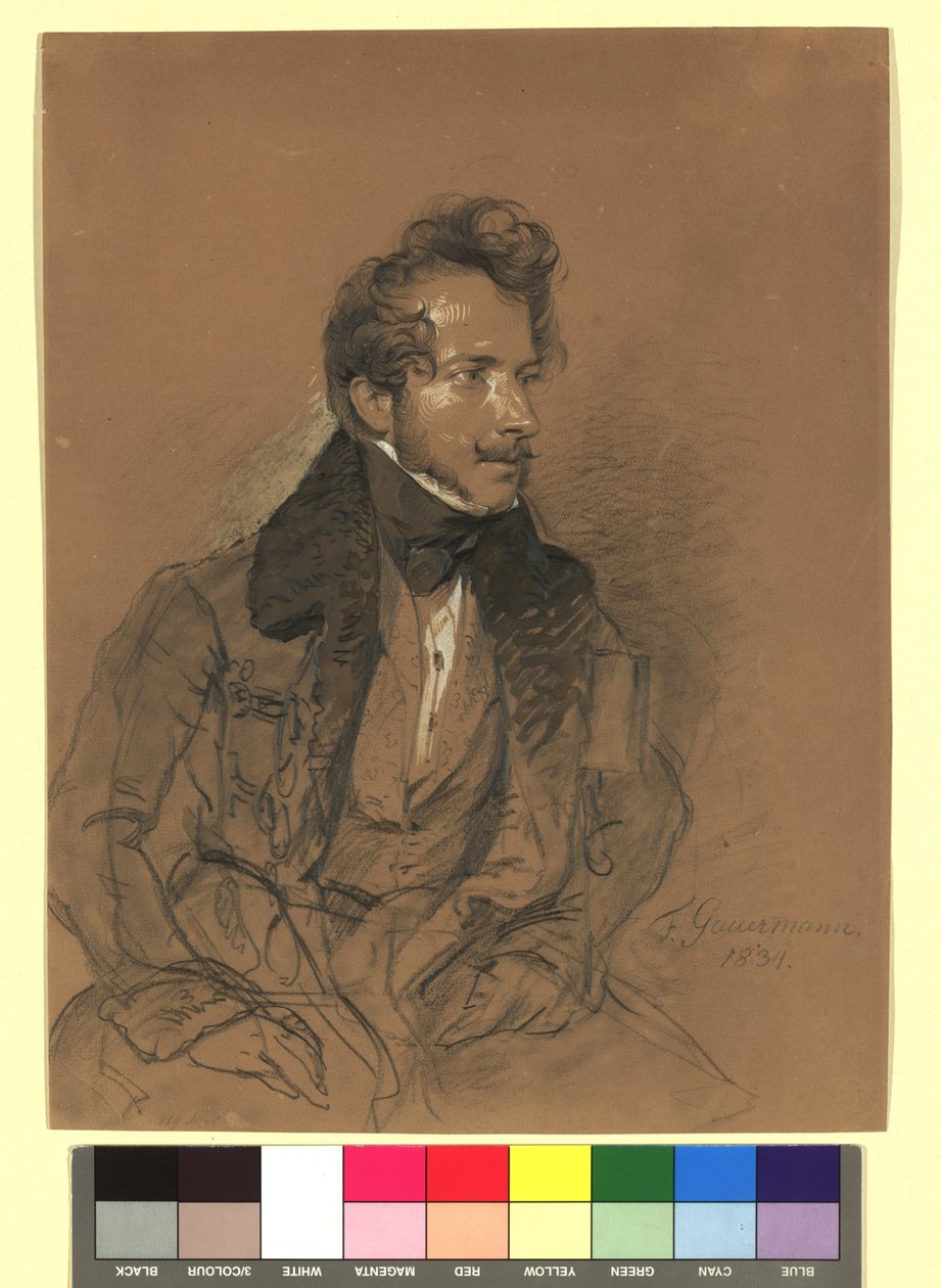 Friedrich Gauermann (1807-1862), maler, grafiker af Josef Danhauser