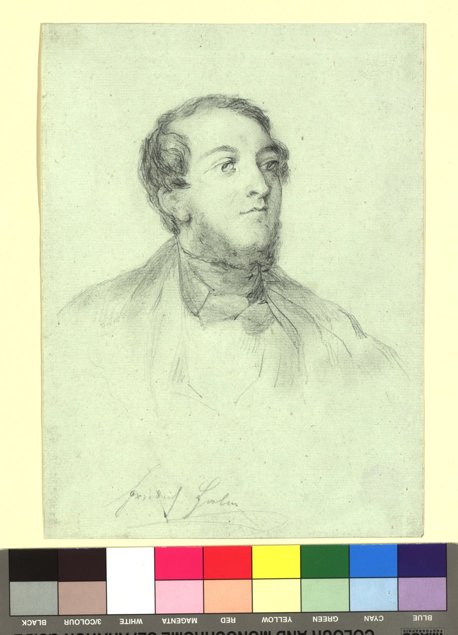 Friedrich Halm (1806-1871), digter af Josef Danhauser