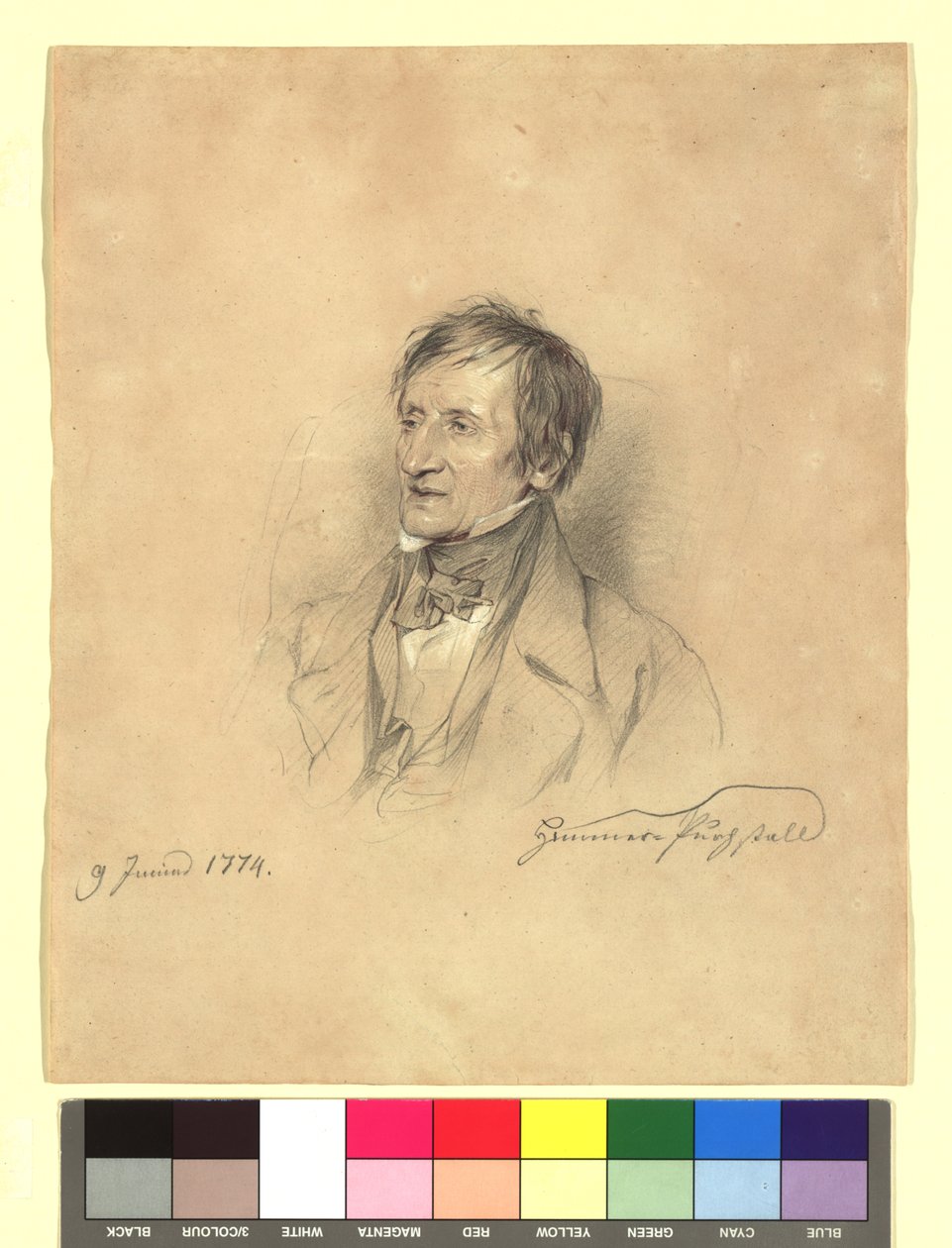 Joseph von Hammer (1774-1856), diplomat, orientalist af Josef Danhauser
