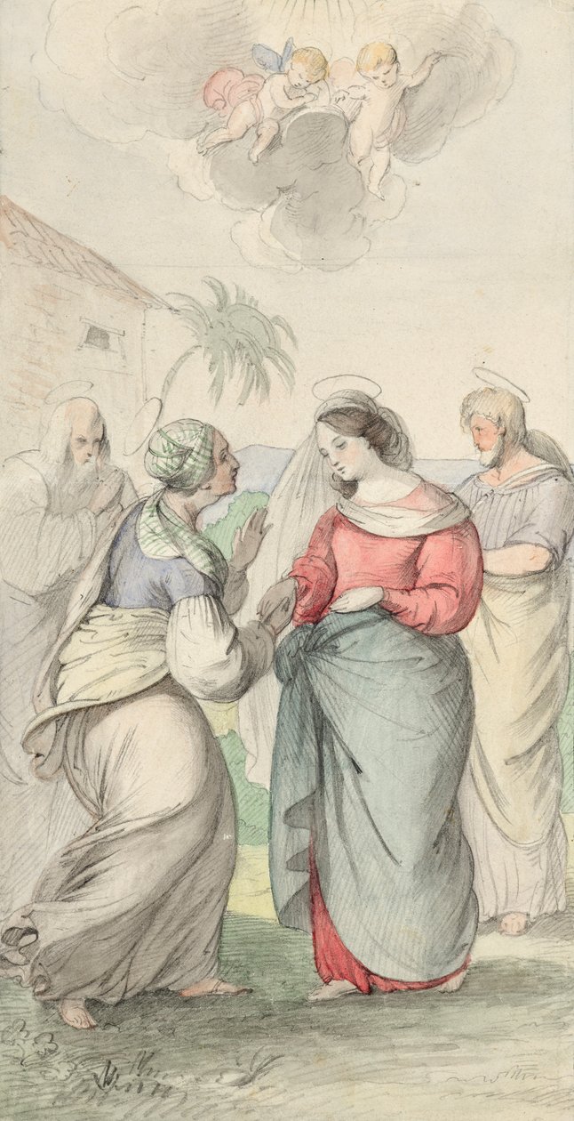 Besøg af Maria af Josef Danhauser