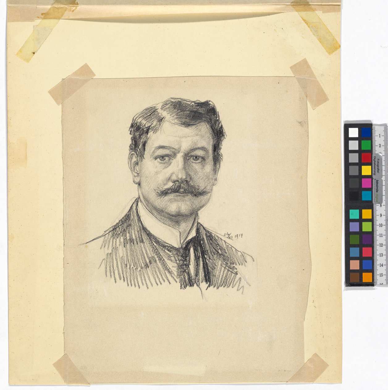 Selvportræt Josef Engelhart 1914 af Josef Engelhart