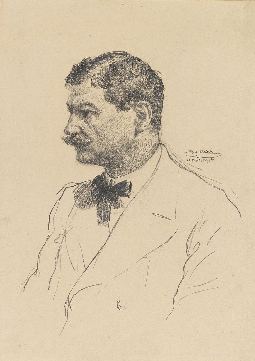 Selvportræt, 1916. af Josef Engelhart