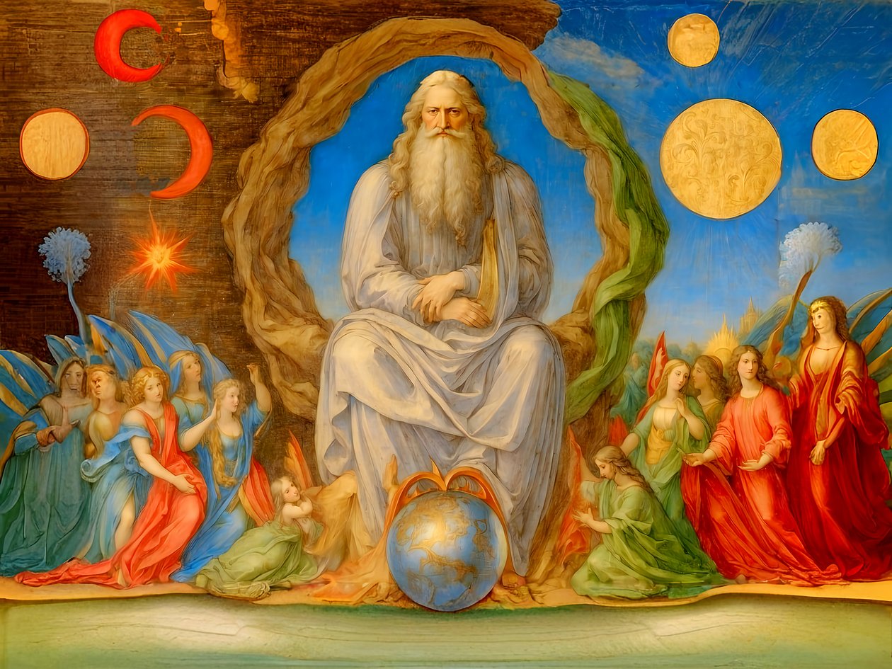 A1_Genesis_07-God Rests af Josef Johann Michel