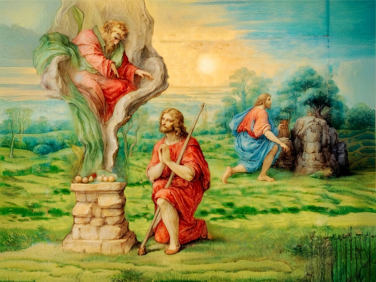 A1_Genesis_12- Kain og Abels ofring af Josef Johann Michel