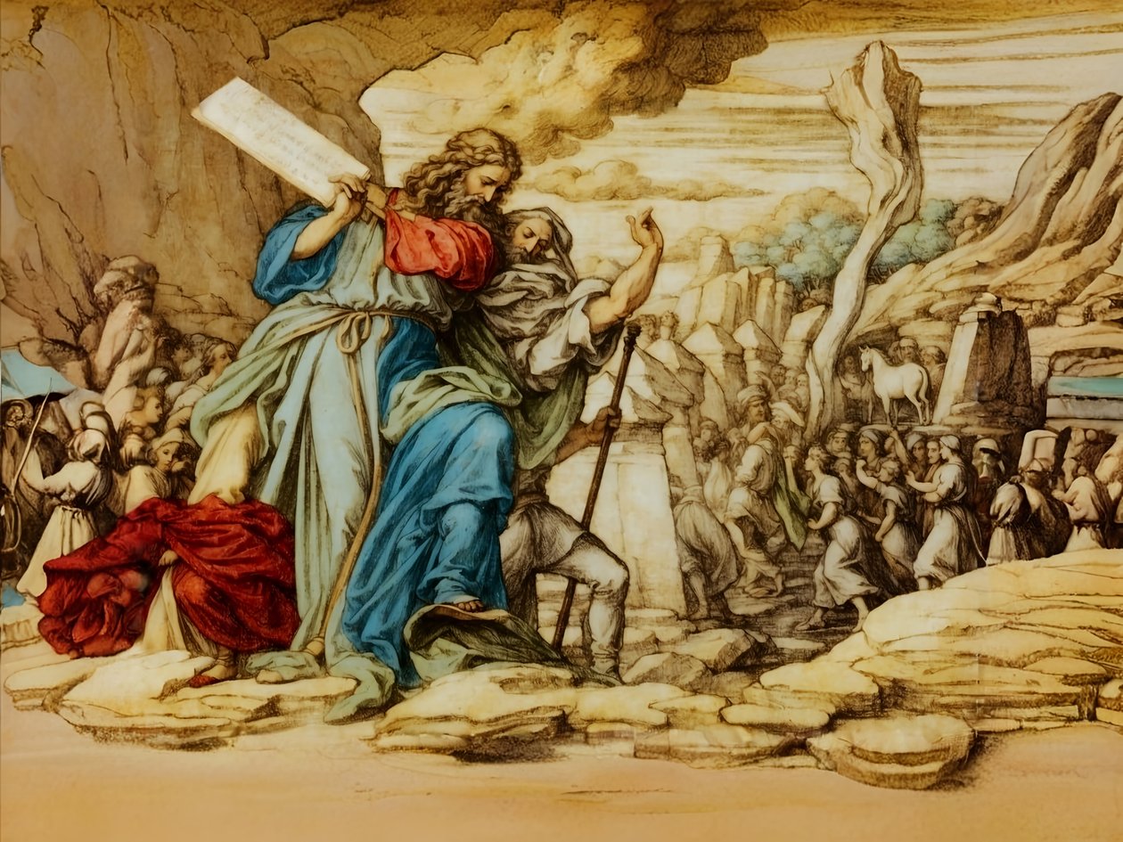 A2_Exodus_12_Guldkalv af Josef Johann Michel