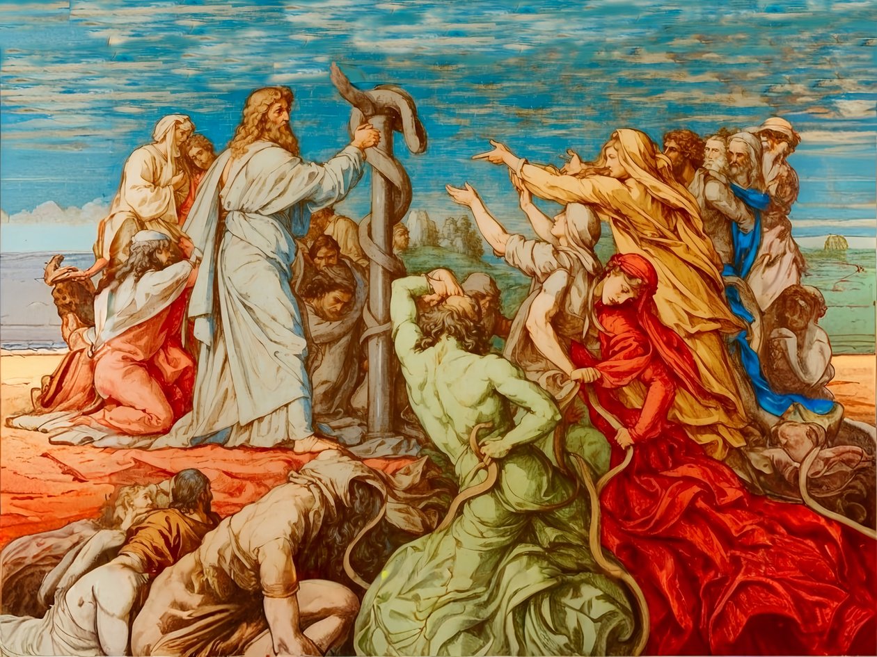 A2_Exodus_18_Bronzeslange af Josef Johann Michel