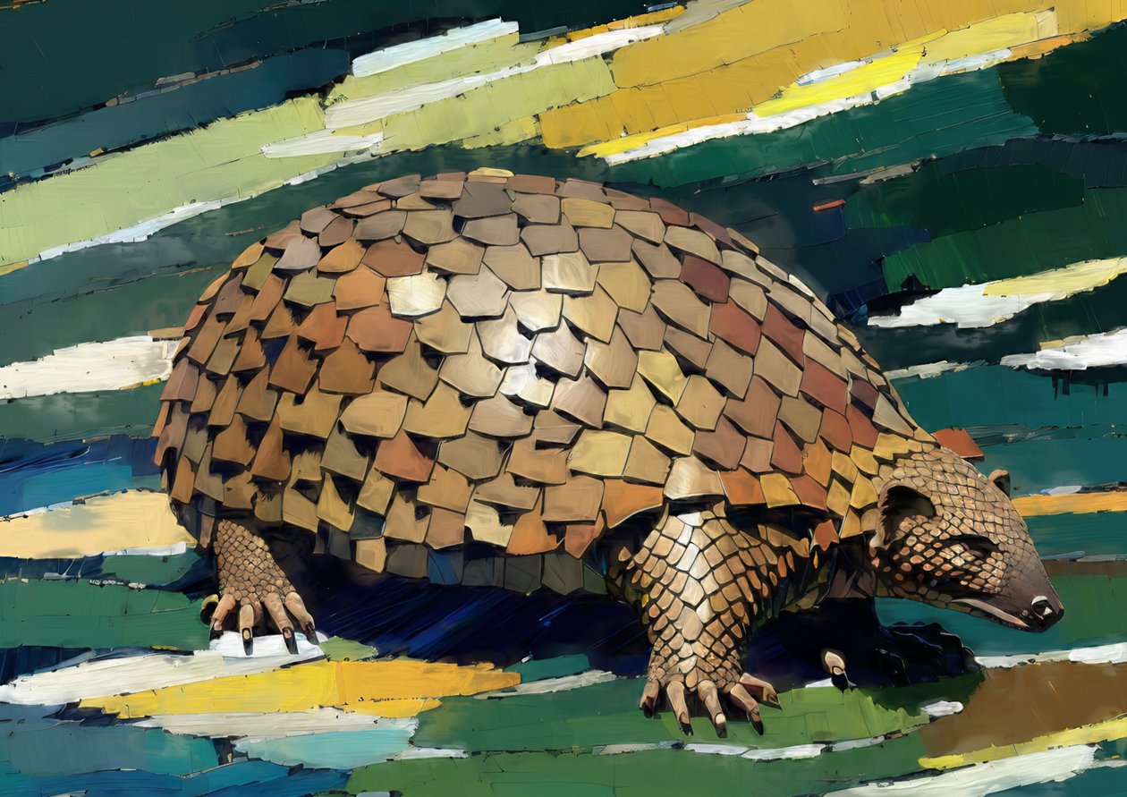 Dyr: pangolin 1 af Josef Johann Michel