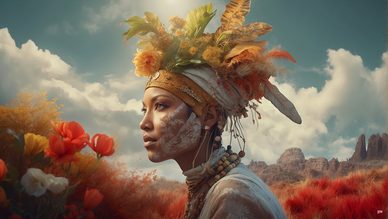 Dreamcore_dreamlike_scene-Aborigines_01 af Josef Johann Michel