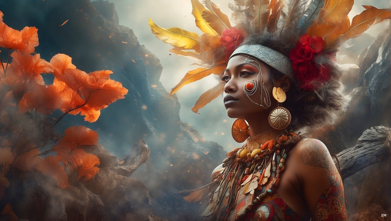 Dreamcore_dreamlike_scene-Aborigines_02 af Josef Johann Michel