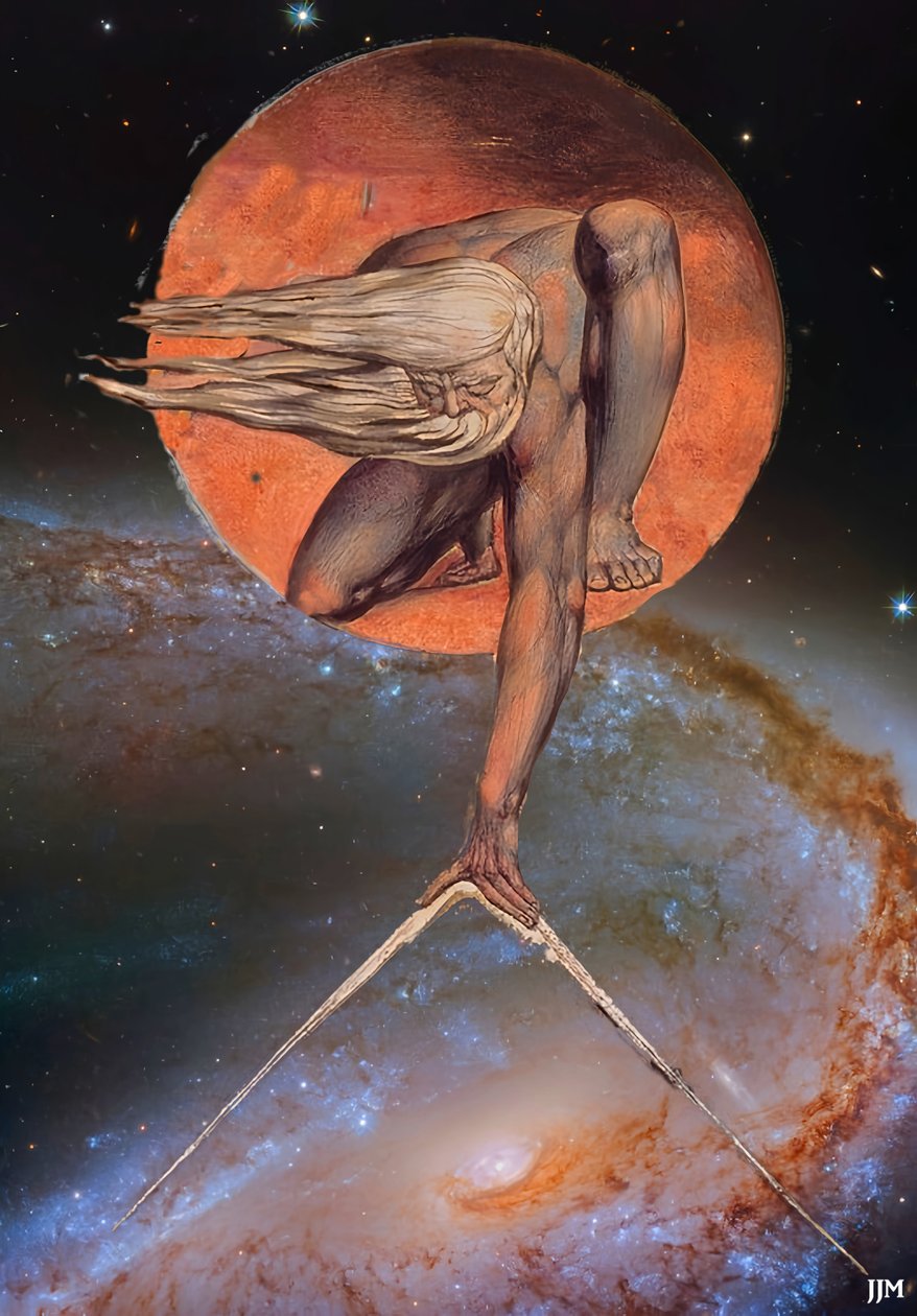 JJM-recreate: Blake-W_The Ancient of Days+JWST af Josef Johann Michel