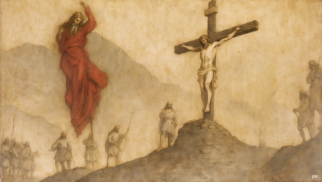 Jesus_Kreuzigung-Eli, Eli, lema sabachtani af Josef Johann Michel
