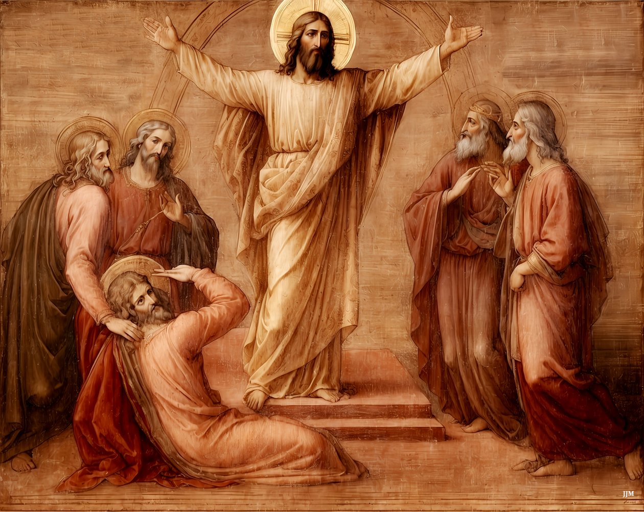 Jesus_Forklaring_01 af Josef Johann Michel