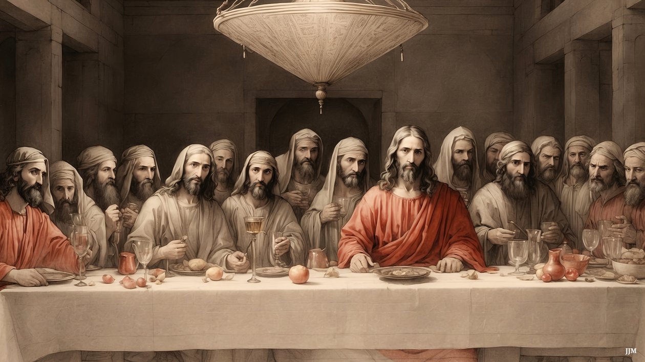 Jesus_den sidste nadver_04 af Josef Johann Michel