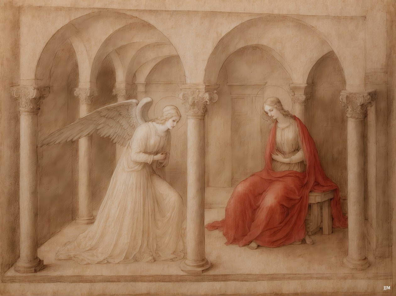 En engel fortæller Maria, at hun er blevet undfanget_03 af Josef Johann Michel