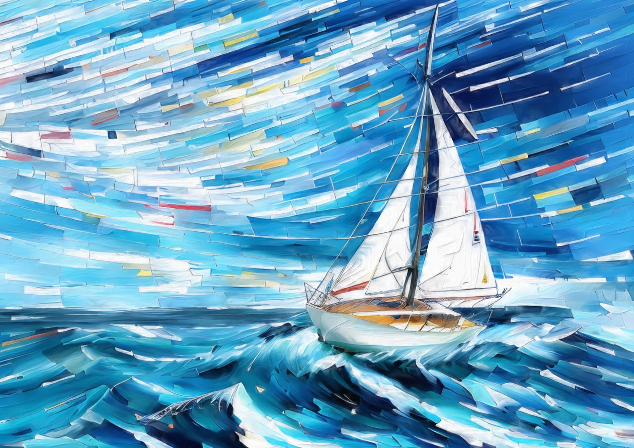 Ocean Sailing yacht_01 af Josef Johann Michel