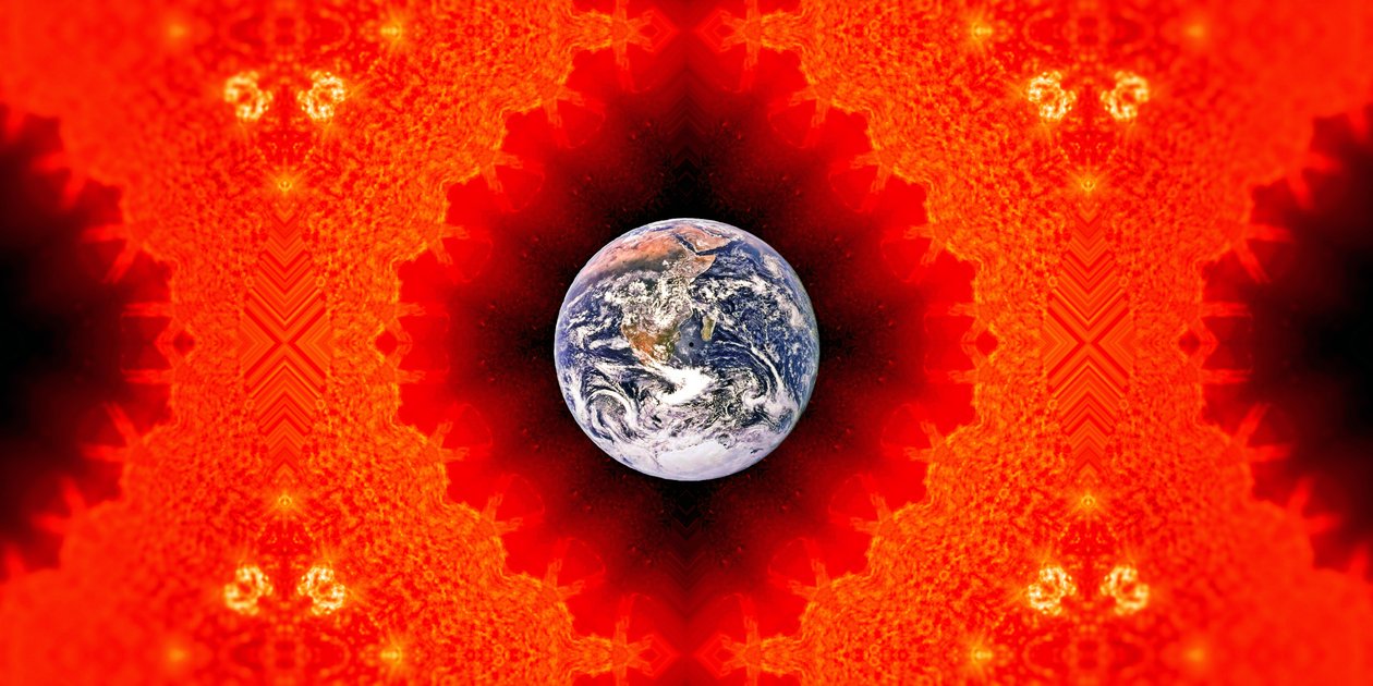 Solar: Udsigt over jorden fra solen 1 af Josef Johann Michel