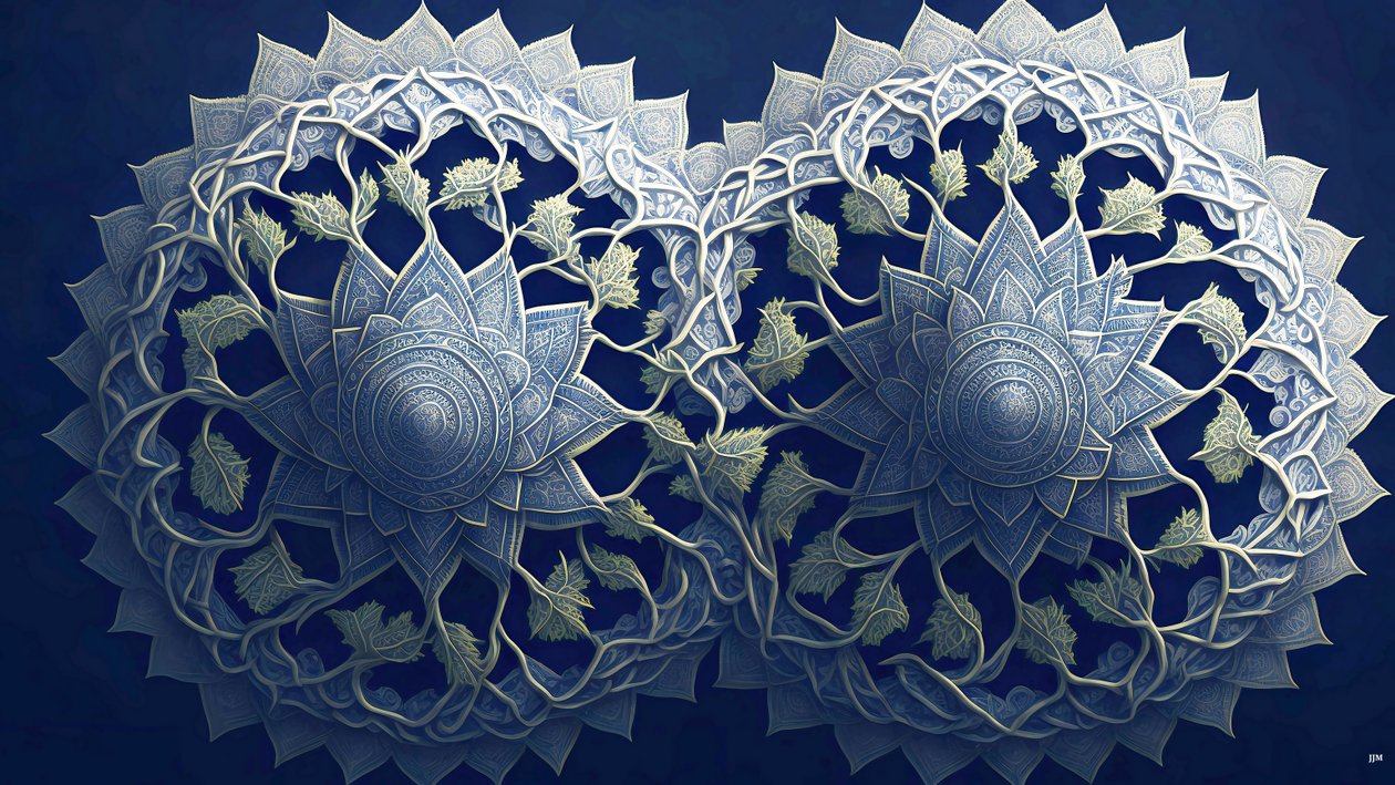 mandala: afrikanske elementer_02 af Josef Johann Michel