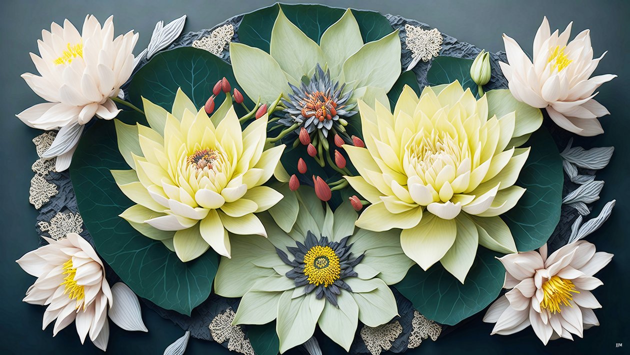 mandala: åkander elementer_02 af Josef Johann Michel