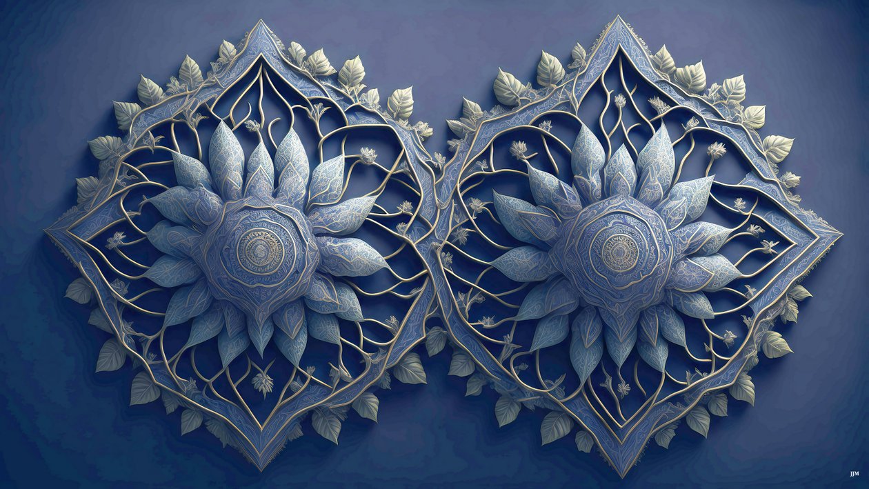 mandala:afrikkalaiset elementit_01 af Josef Johann Michel