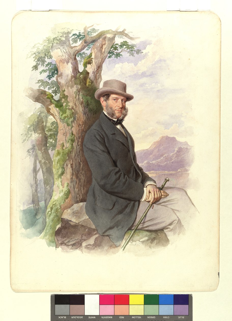 Anton Ritter von Schmerling, præsident for Højesteret etc. af Josef Kriehuber
