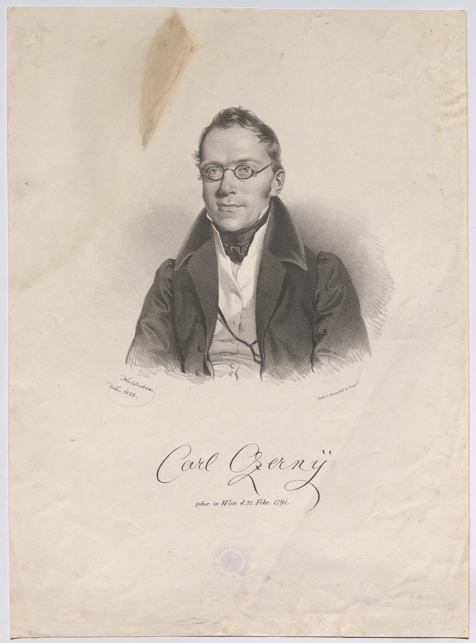 Carl Czerny, født i Wien den 21. feb. 1791 af Josef Kriehuber