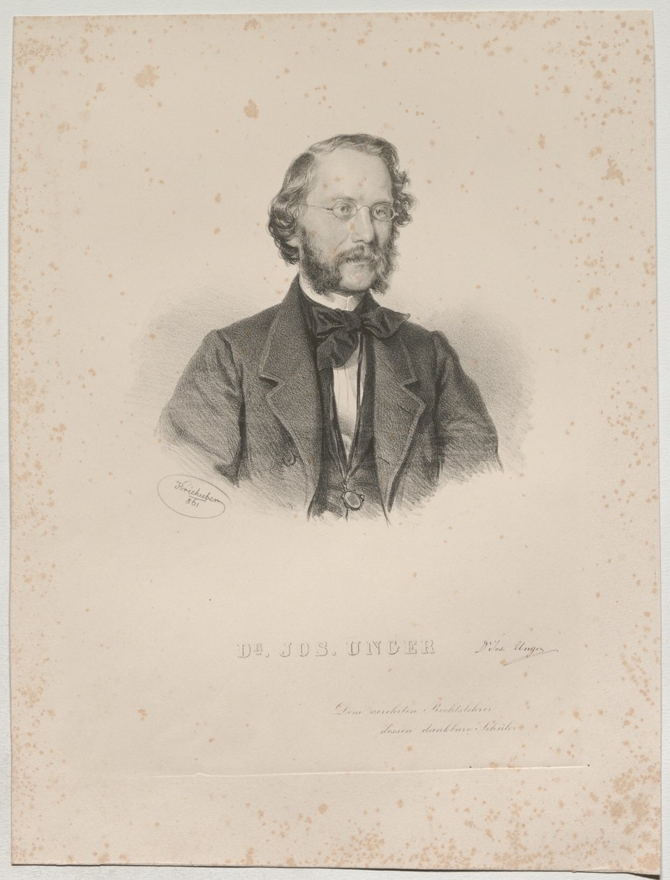 Dr. JOS. UNGER af Josef Kriehuber