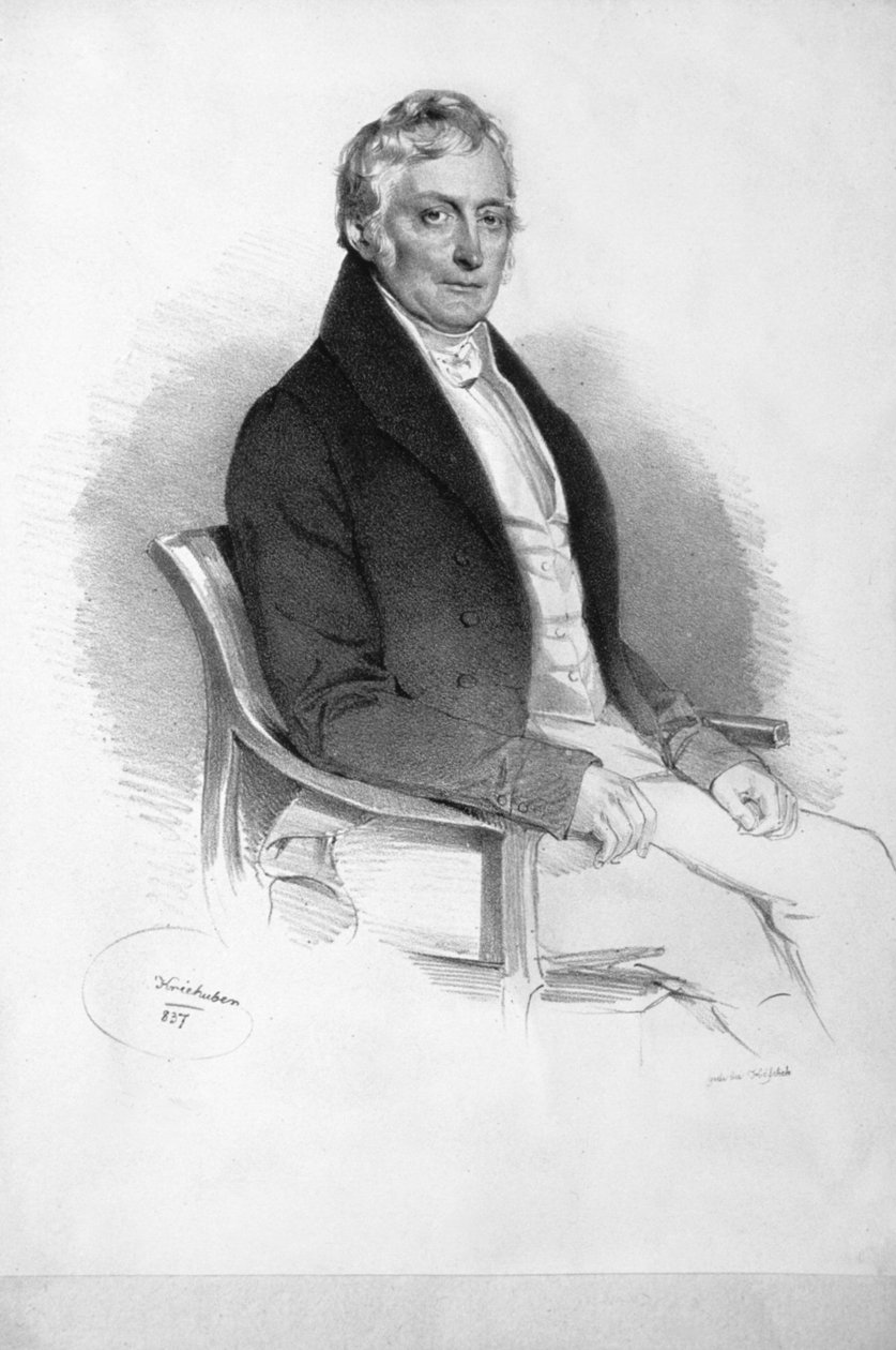 Franz Ferdinand Schiller Litho af Josef Kriehuber