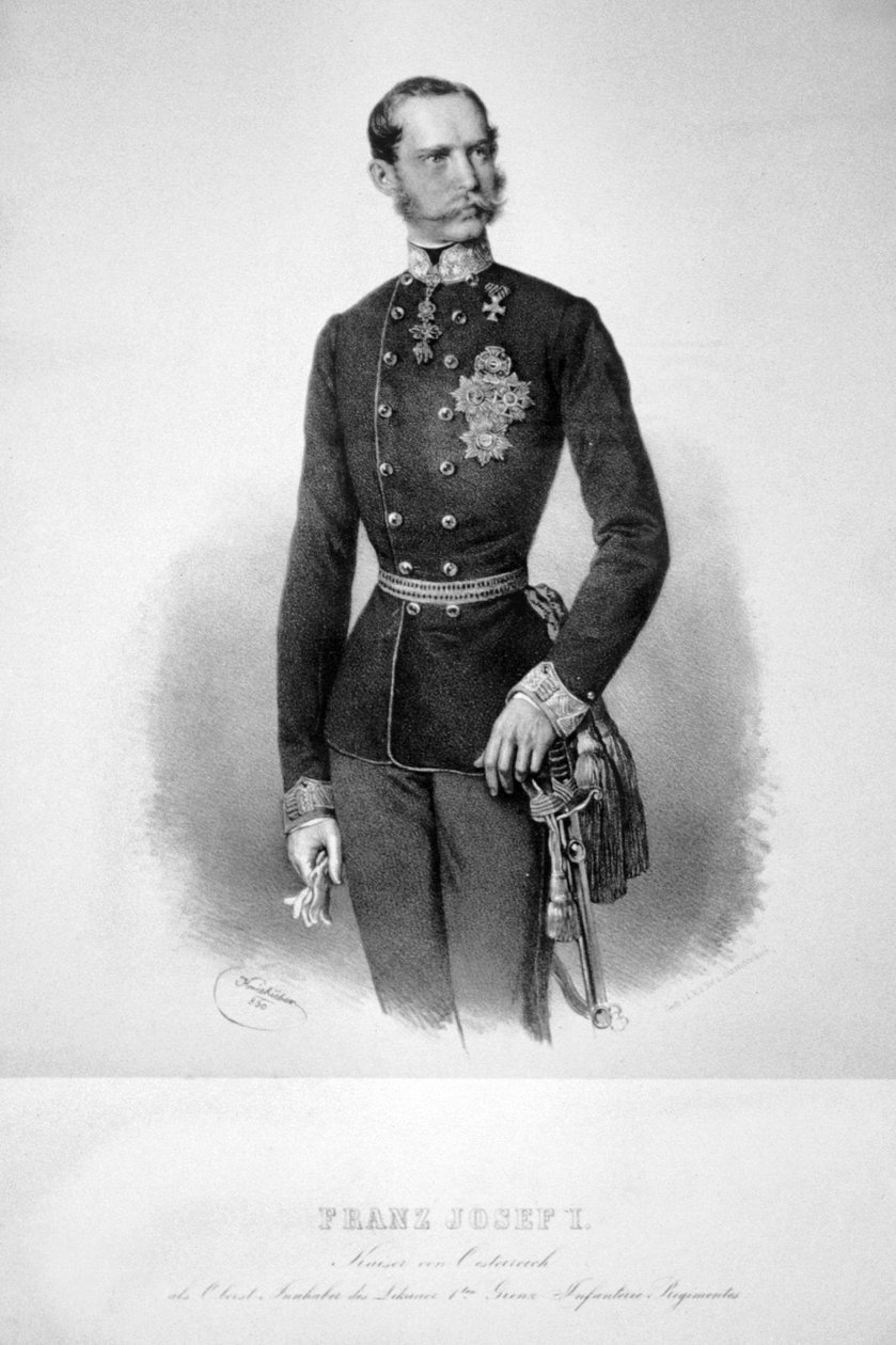 Franz Joseph I 1860 Litho 01 af Josef Kriehuber