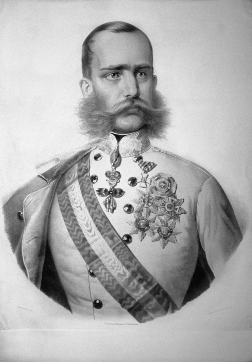 Franz Josef I. Kr. s.a. Litho af Josef Kriehuber