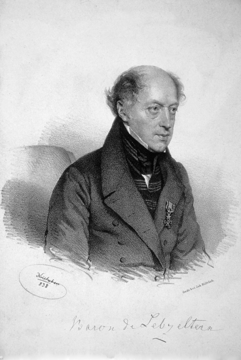 Franz Lebzeltern Litho af Josef Kriehuber