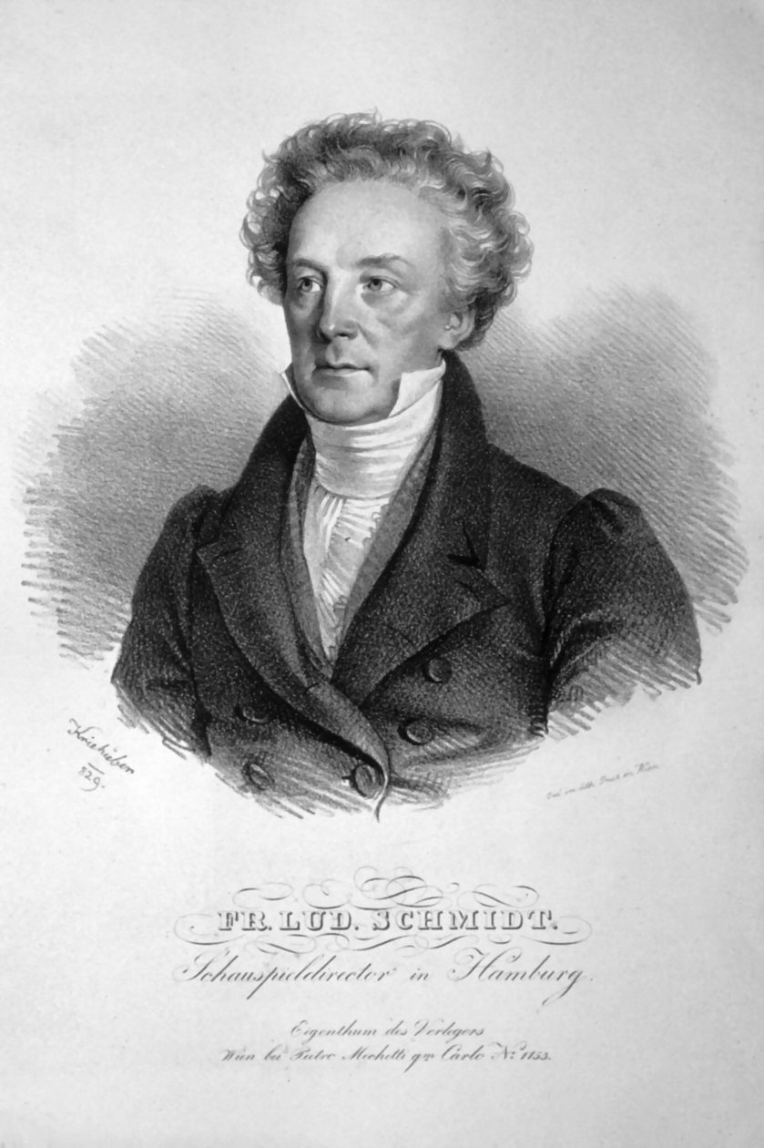 Franz Ludwig Schmidt Litho af Josef Kriehuber