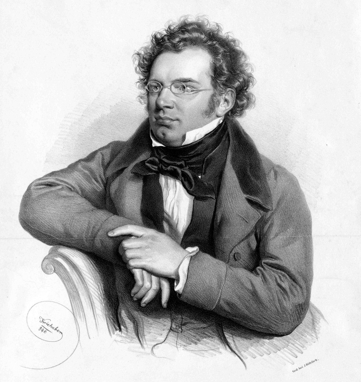 Franz Schubert af Josef Nikolaus Kriehuber