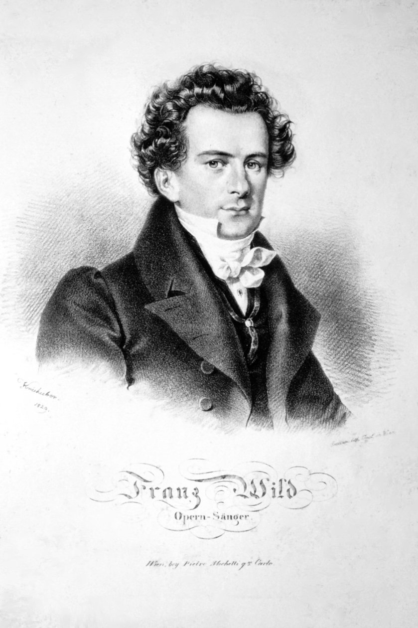 Franz Wild 1829 Litografi af Josef Kriehuber