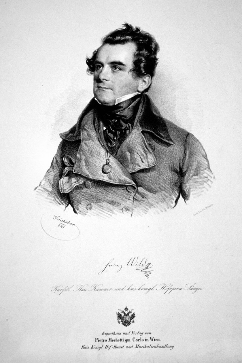 Franz Wild 1841 Litografi af Josef Kriehuber