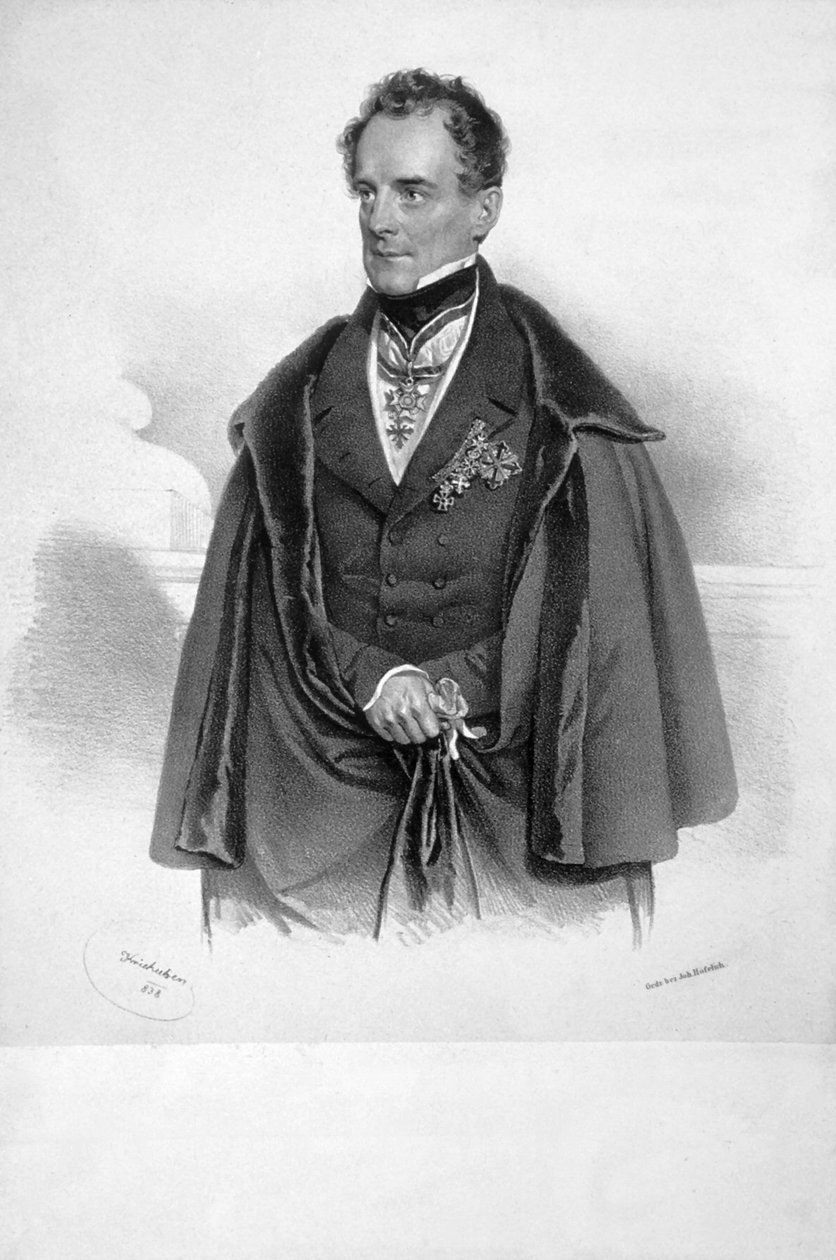 Franz von Löhr Litho af Josef Kriehuber
