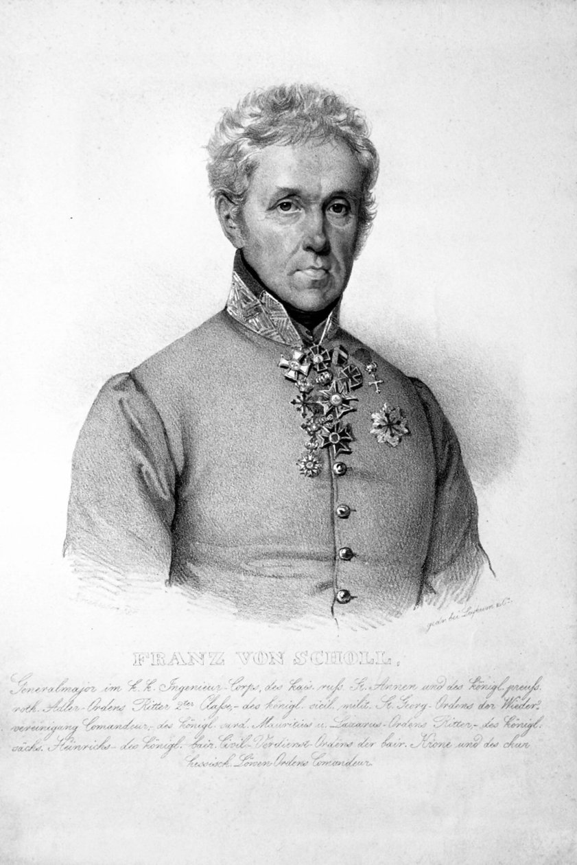 Franz von Scholl Litho af Josef Kriehuber