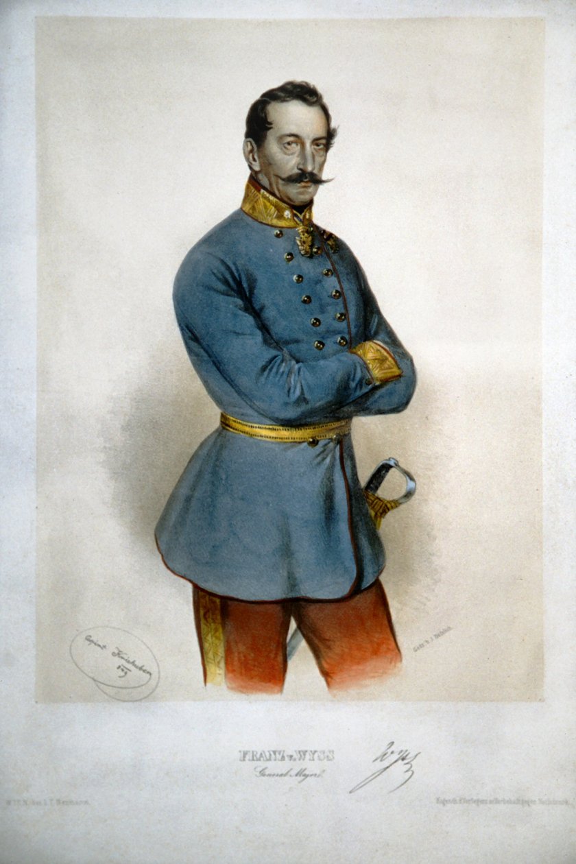 Franz von Wyss Litho af Josef Kriehuber