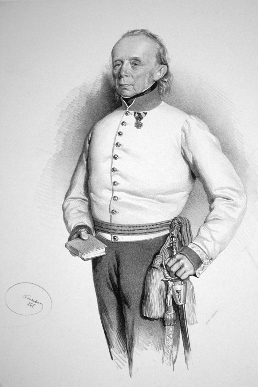 Friedrich Hochenegg Litho af Josef Kriehuber