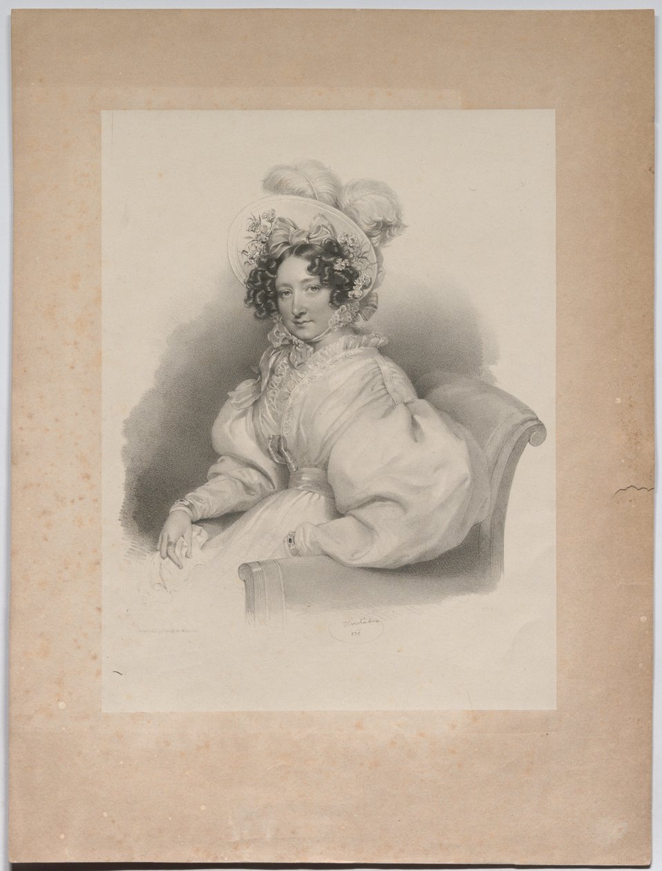 Gabrielle Auersperg, født Lobkowitz af Josef Kriehuber