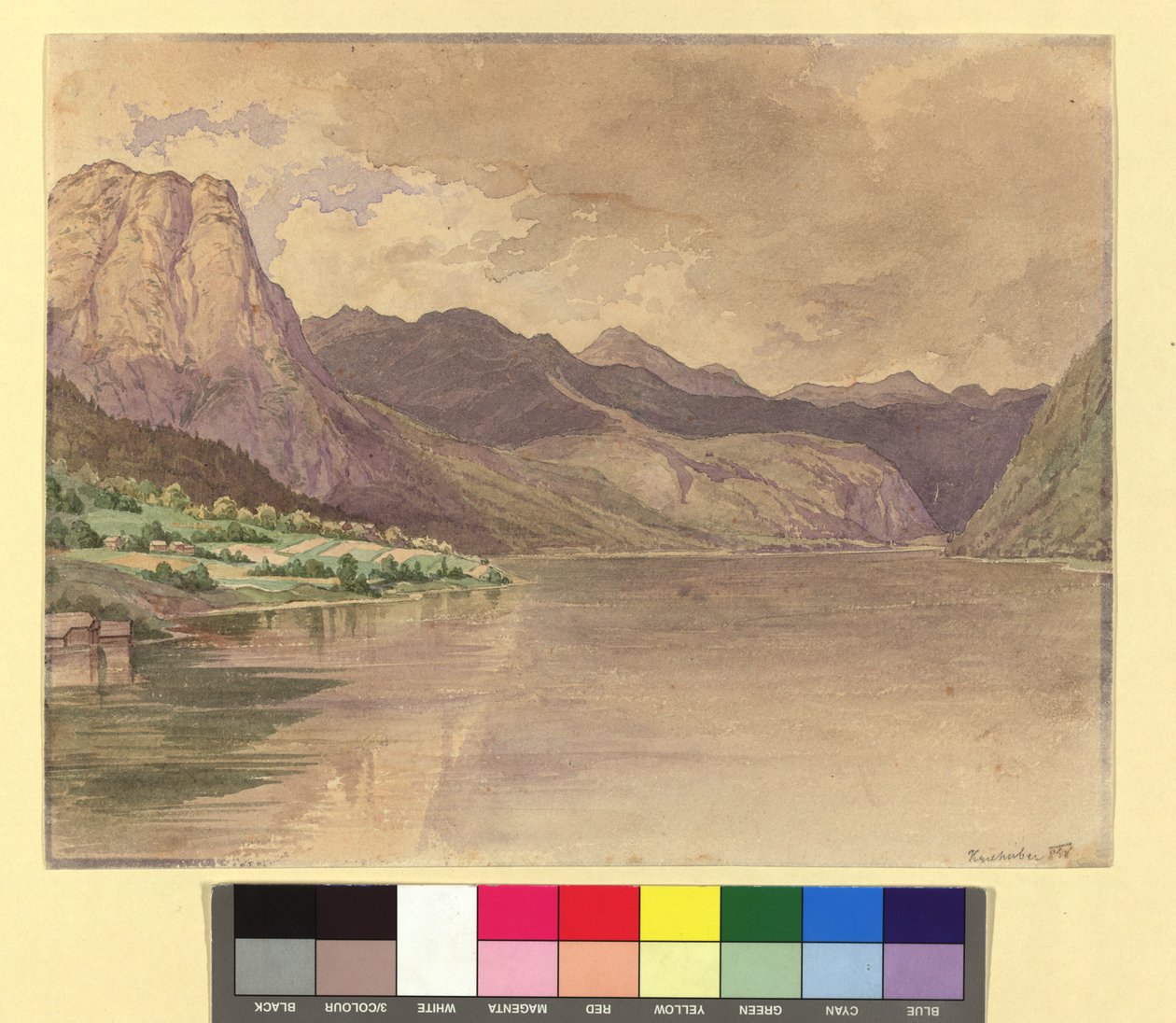 Grundlsee af Josef Kriehuber