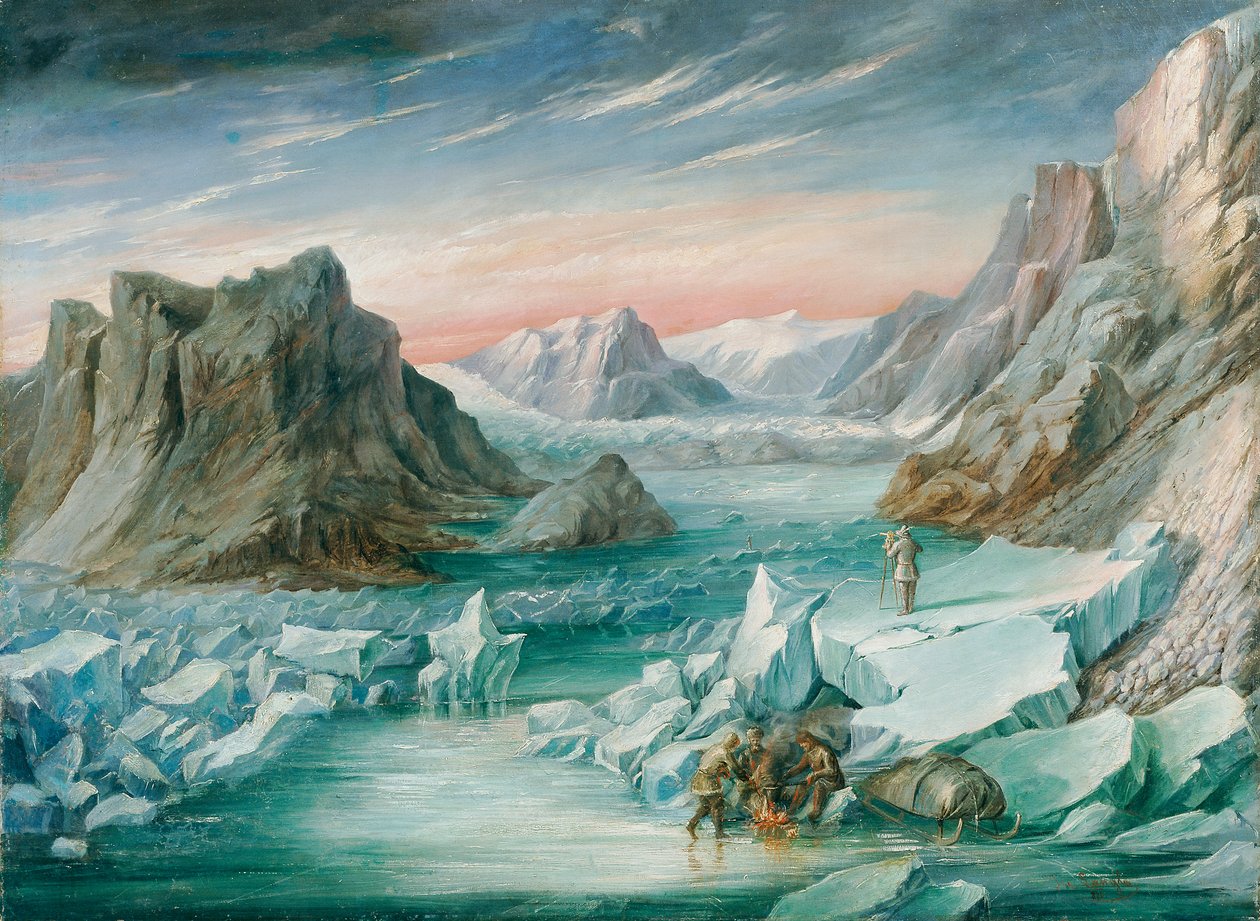 Tysk Nordpolsekspedition til Østgrønland 1869 af Josef Langl