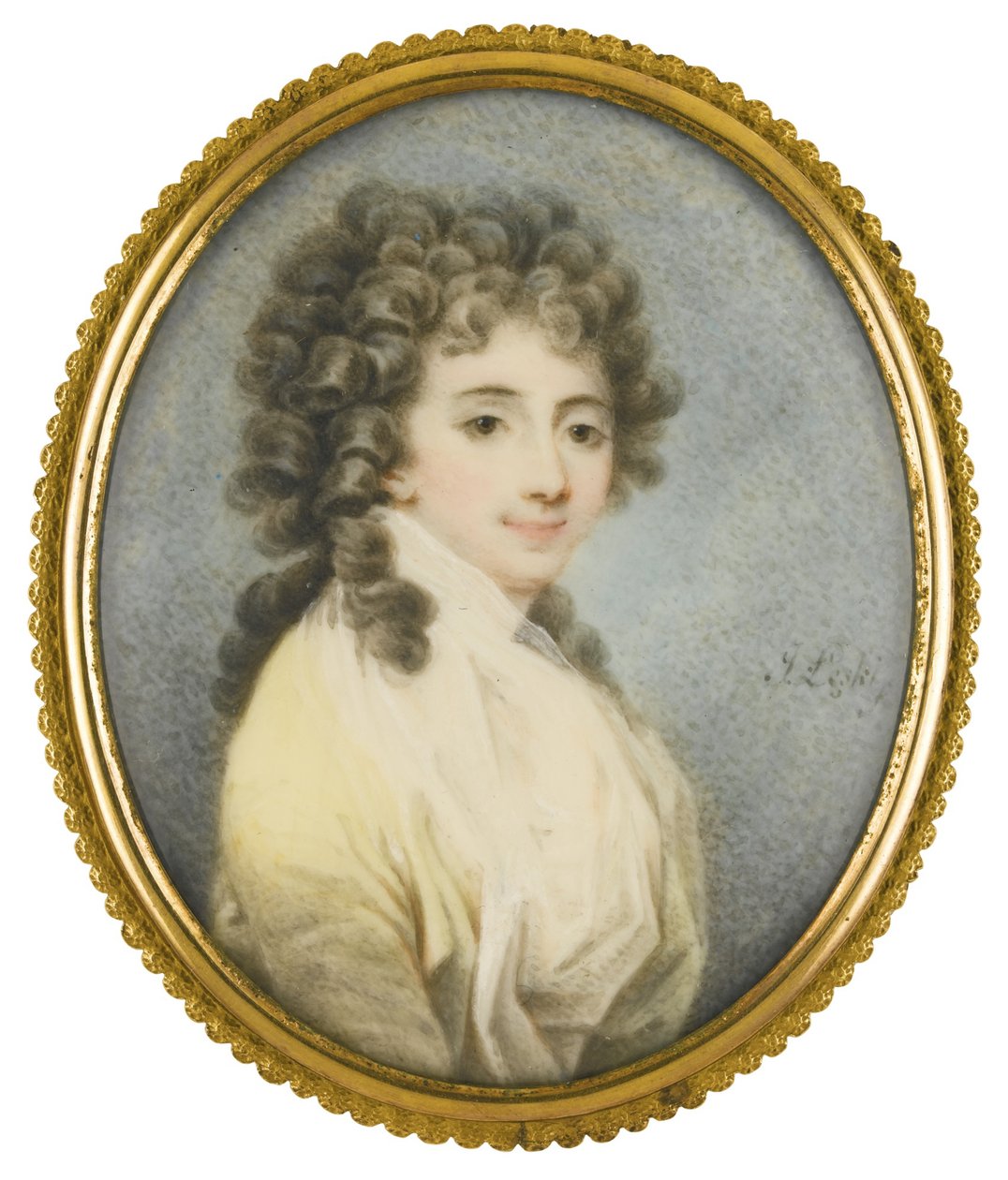 Portræt af grevinde Zofia Potocka-Witt 1760-1822, anden halvdel af det 18. af Josef Leski