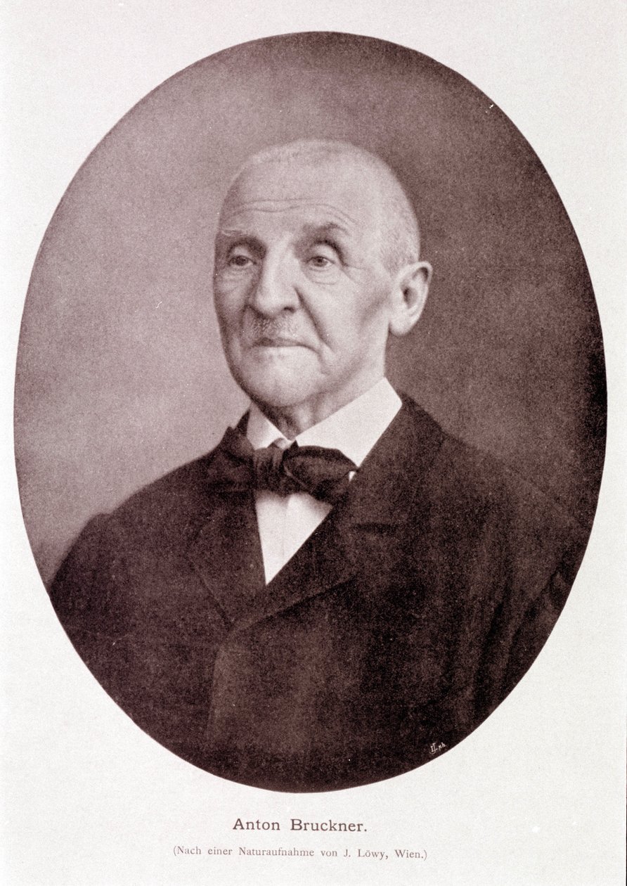 Østrigsk komponist og organist Anton Bruckner (1824 - 1896). af Josef Löwy